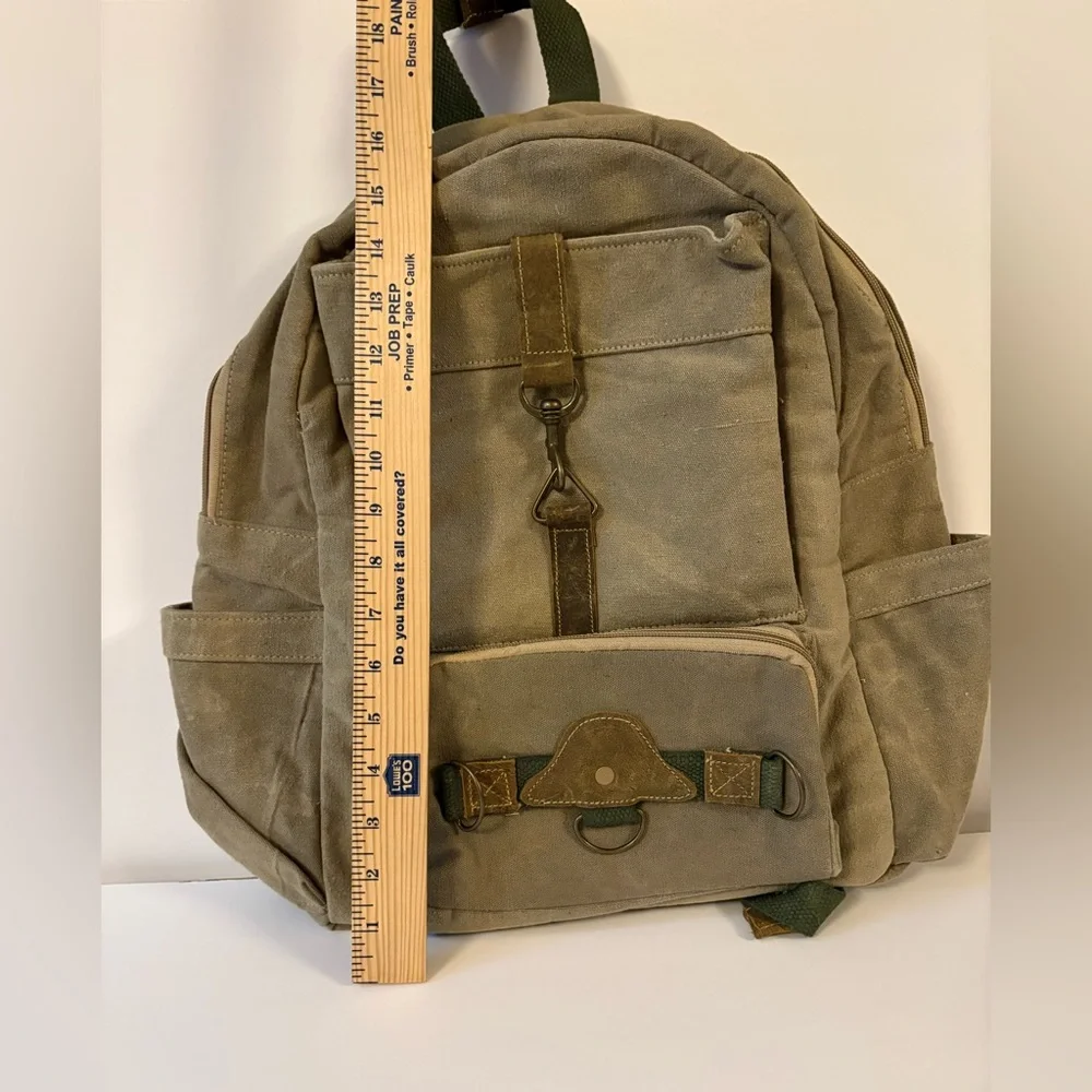 The Barrel Shack Nelson Backpack Handmade Distressed Canvas Rugged Military